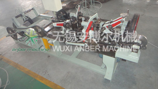 Barbed wire machine