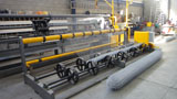 Chain link fabric machine