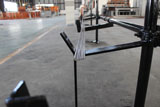 Pneumatic wire straightening and cutting machine