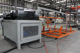 Expanded lath straightening machine
