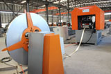 Diamond expanded mesh machine