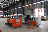Automatic double spiral chain link rhombus-net machine