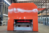 Expanded mesh making machine