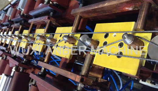 Truss girder welding lines